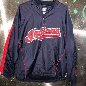 Cleveland Indians Windbreaker Half Zip